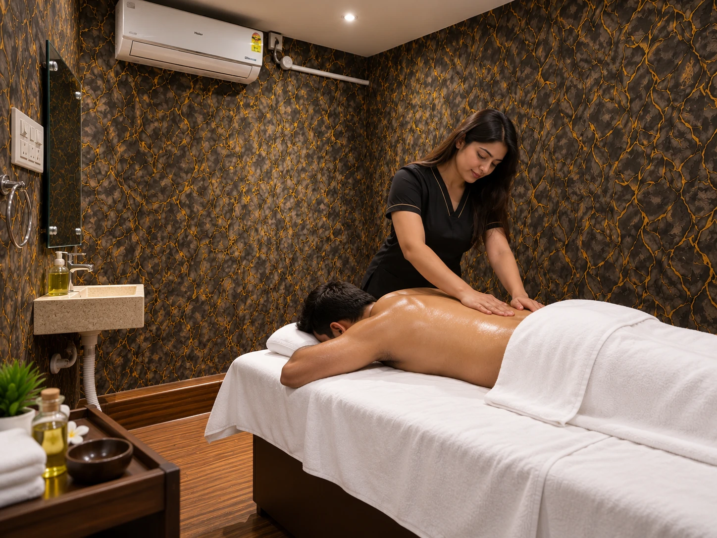 Aromatherapy Massage illustration