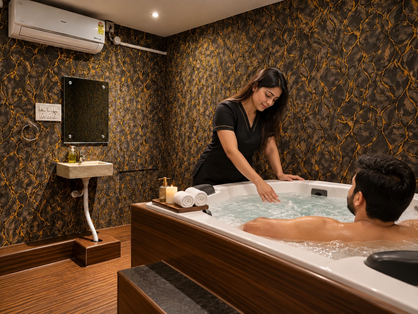 Jacuzzi experience illustration