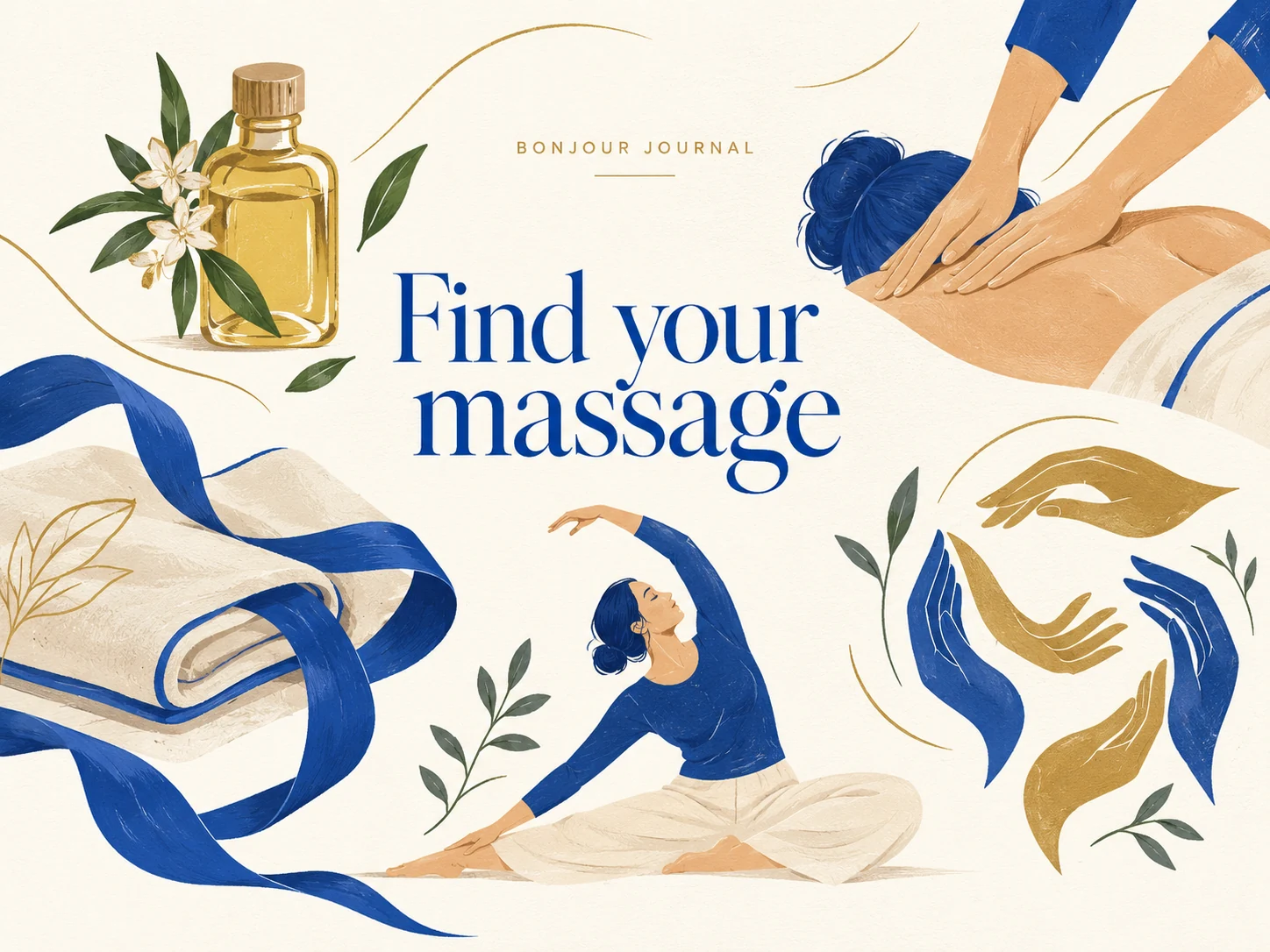 Illustrated cover: The Bonjour Massage Menu Explained Without the Jargon