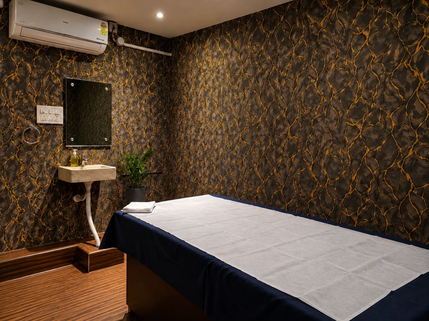 Charcoal massage room at Bonjour Wellness Spa