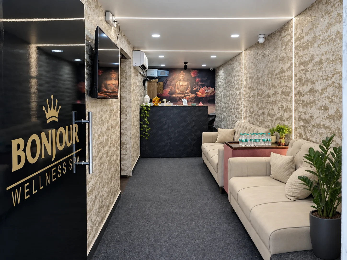 Bonjour reception and entrance at Kothaguda X Road