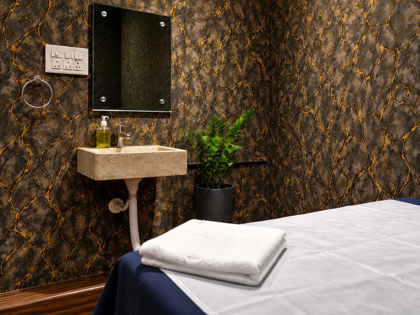 Recreated massage room detail